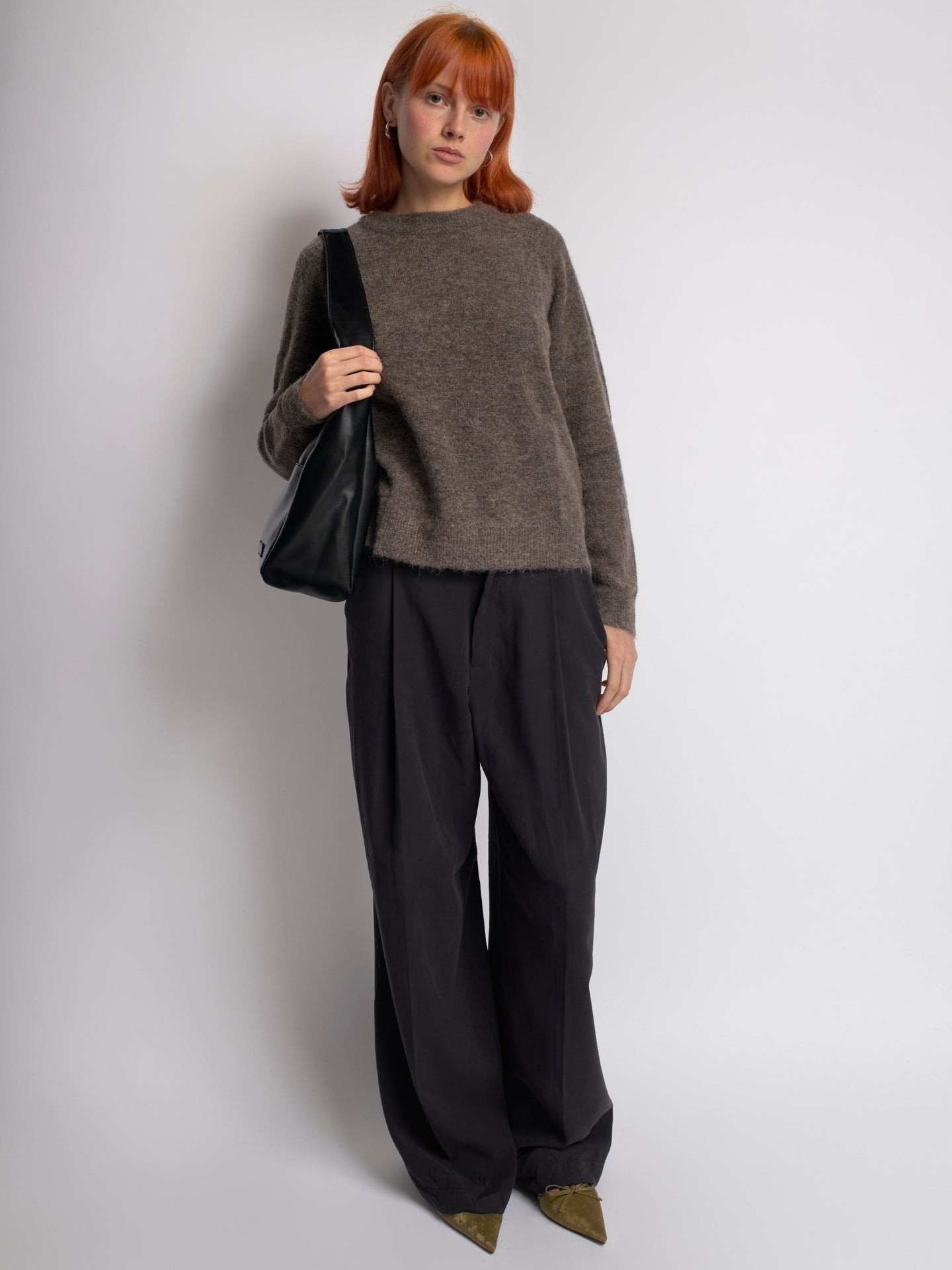 Minimalistische Hobo Schoudertas – Vegan Leer