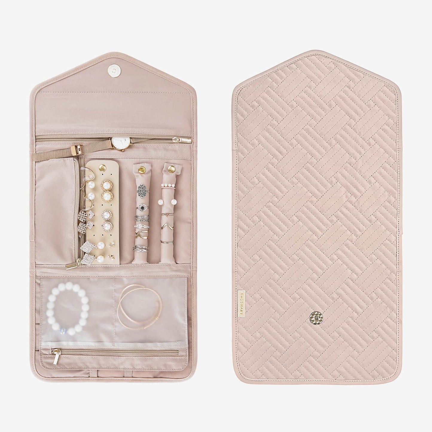 Turquoise Sieradentasje – Compacte Envelop Sieraden Organizer voor Reizen