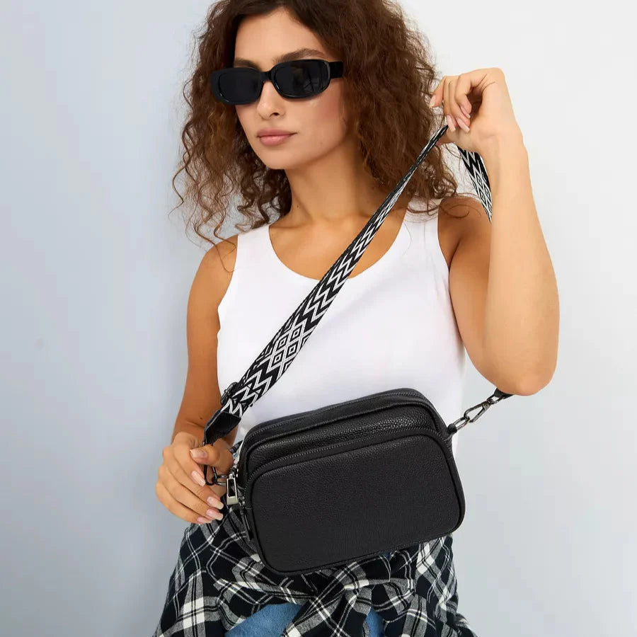 Trendy Schoudertas met Breed Band & Mini Etui – Stijlvol & Praktisch voor Dagelijks Gebruik