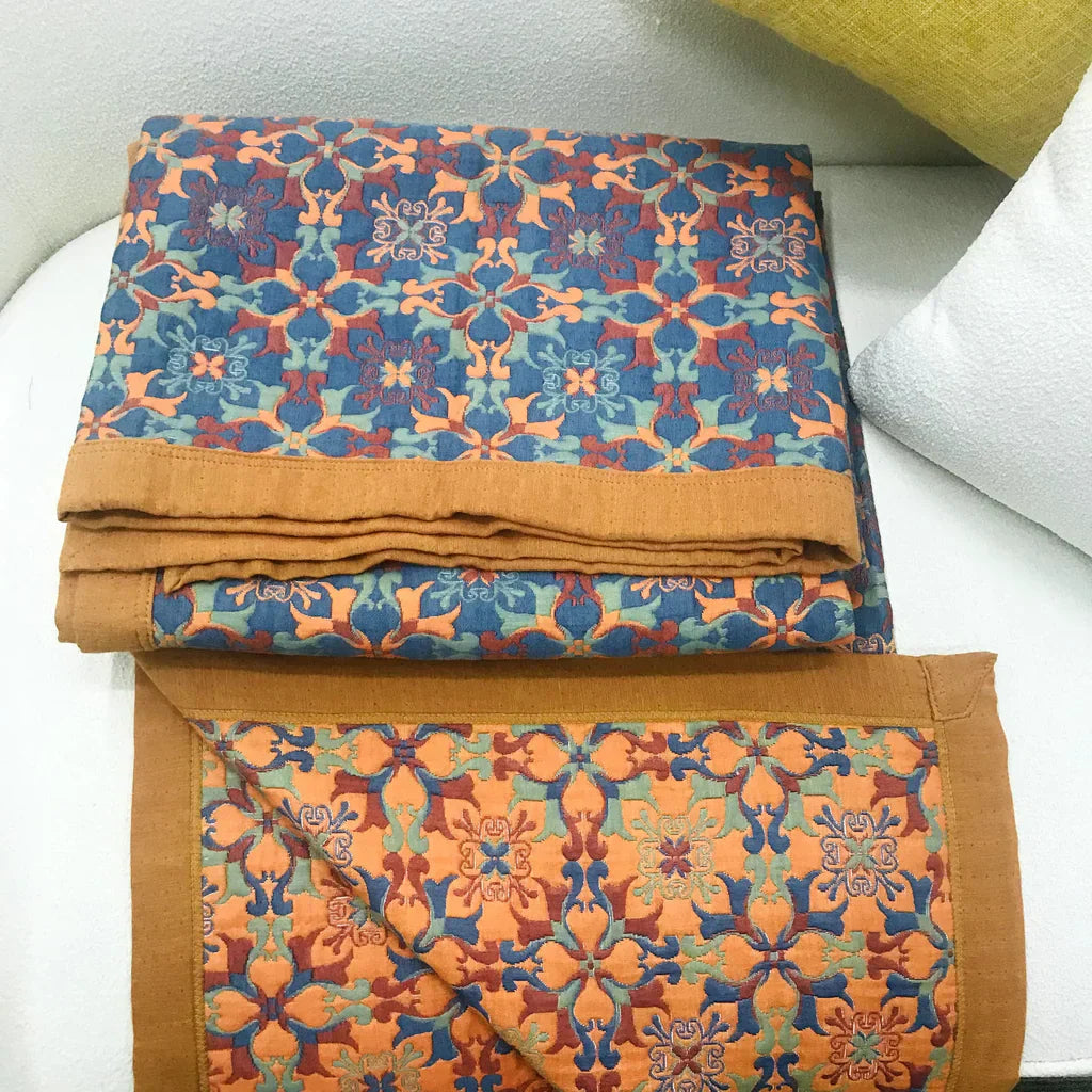 Bohemian Fleece Deken – Warme Plaid met Kleurrijk Patroon voor Bank & Bed