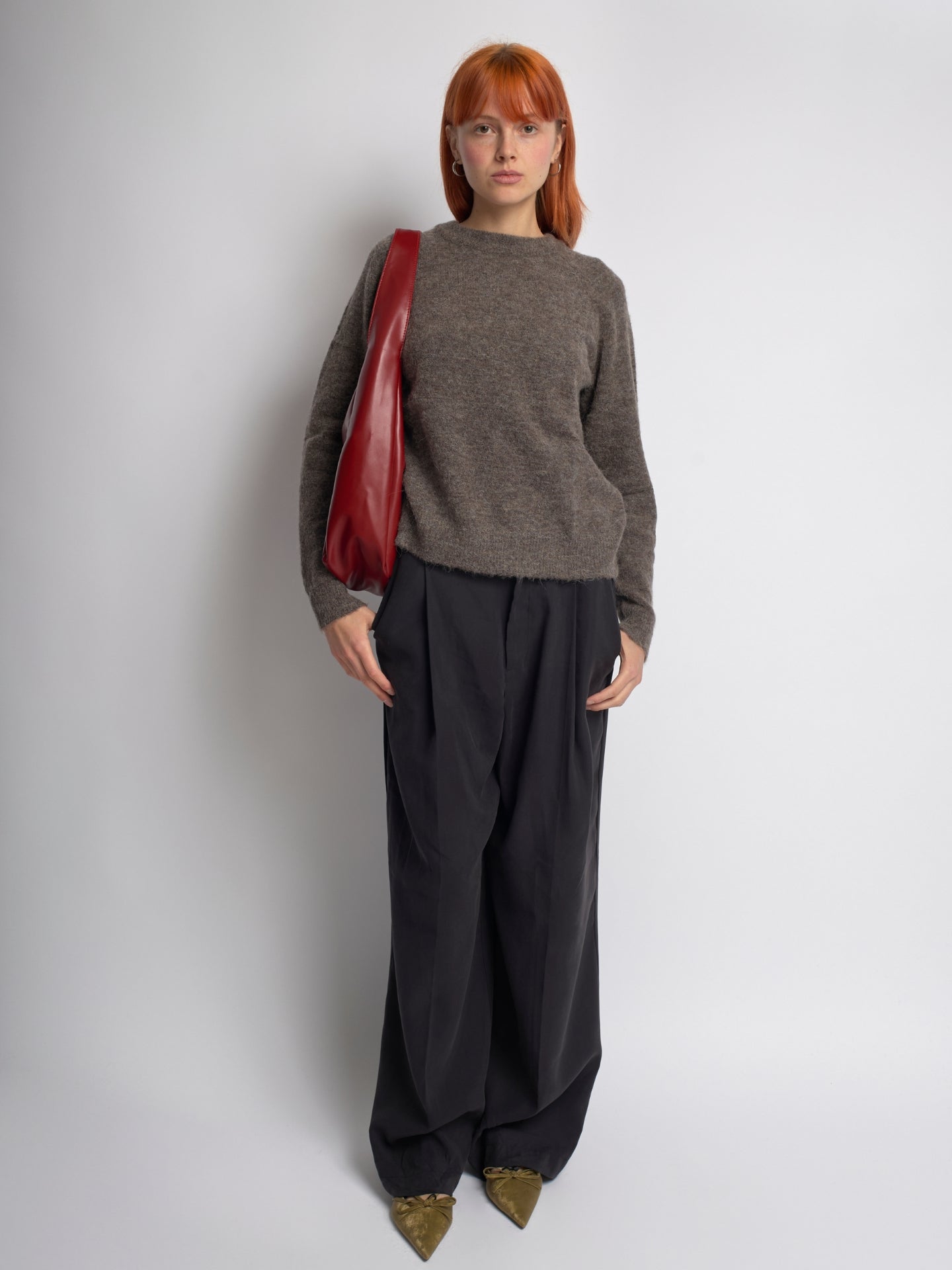 Minimalistische Hobo Schoudertas – Vegan Leer