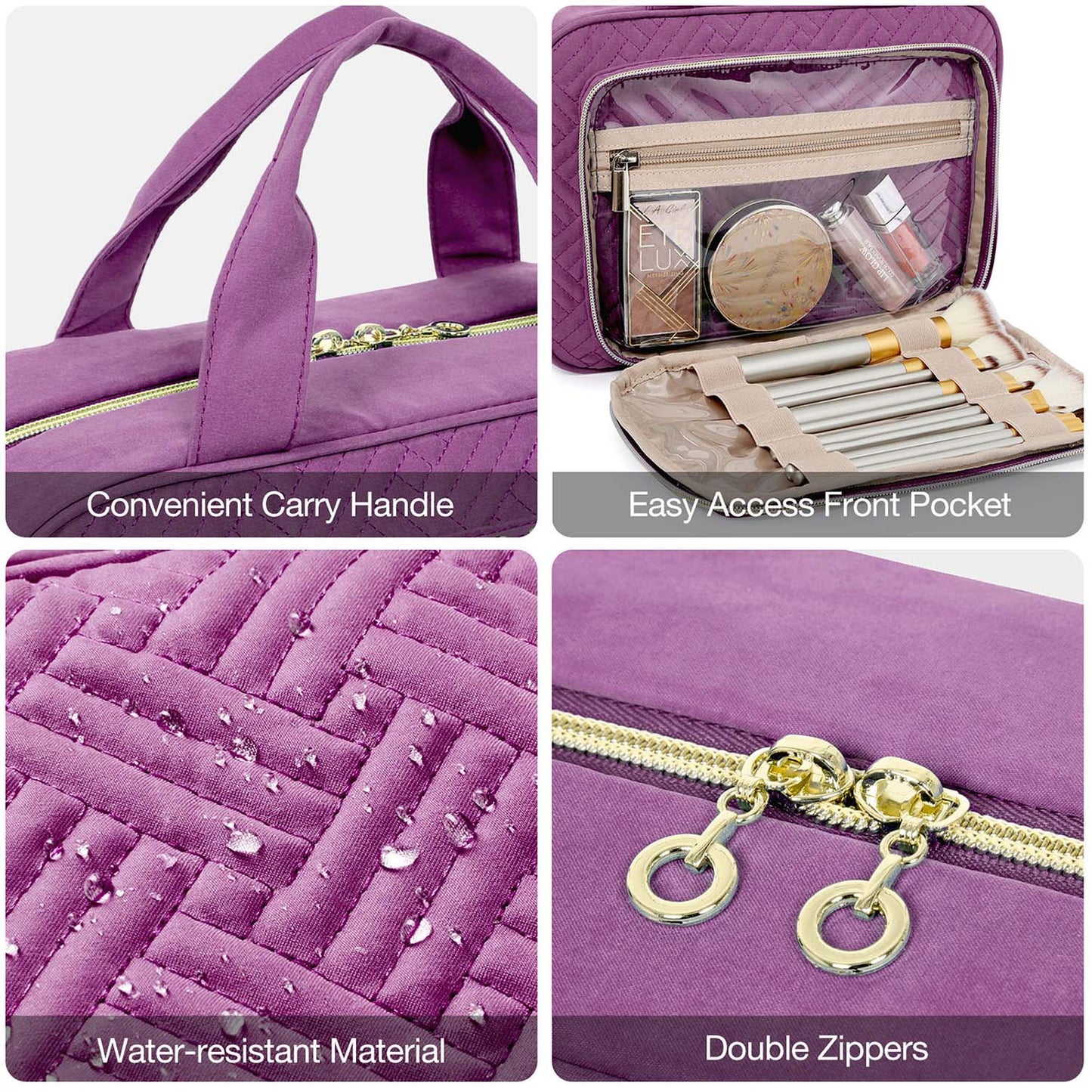 Waterdichte Toilettas met Doorzichtige Reisset – Luxe Opberg- & Make-up Tas voor Reizen