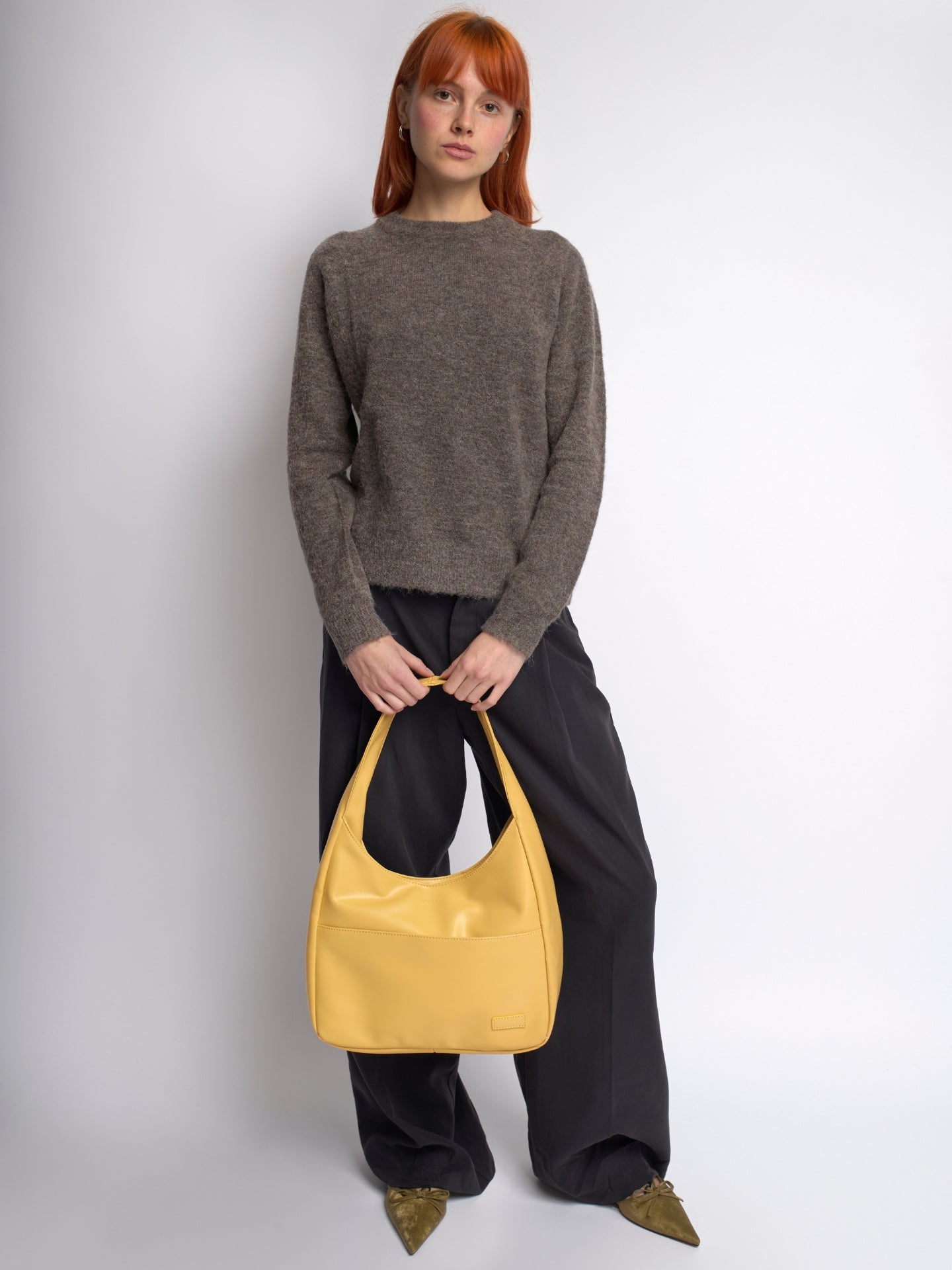 Minimalistische Hobo Schoudertas – Vegan Leer