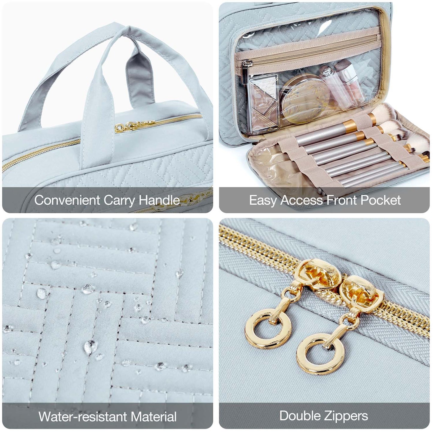 Waterdichte Toilettas met Doorzichtige Reisset – Luxe Opberg- & Make-up Tas voor Reizen