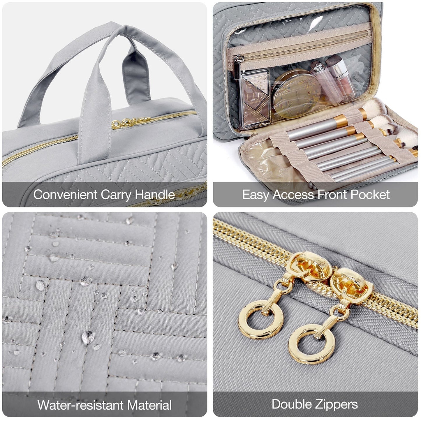 Waterdichte Toilettas met Doorzichtige Reisset – Luxe Opberg- & Make-up Tas voor Reizen