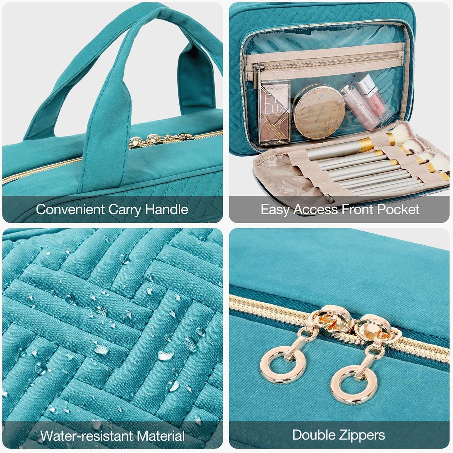 Waterdichte Toilettas met Doorzichtige Reisset – Luxe Opberg- & Make-up Tas voor Reizen