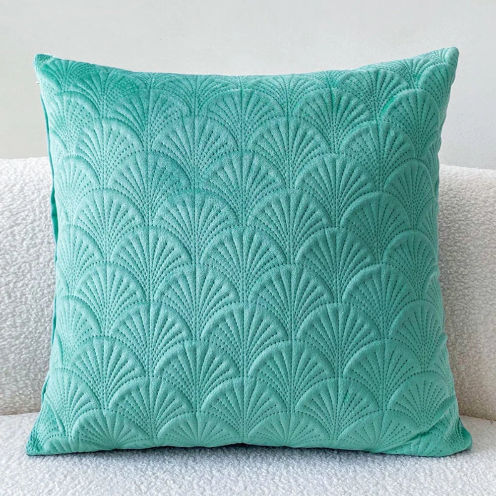 Velours Sierkussen met Geometrisch Patroon – Luxe Kussenhoes in Diverse Kleuren