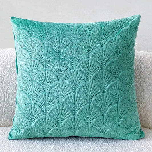 Velours Sierkussen met Geometrisch Patroon – Luxe Kussenhoes in Diverse Kleuren