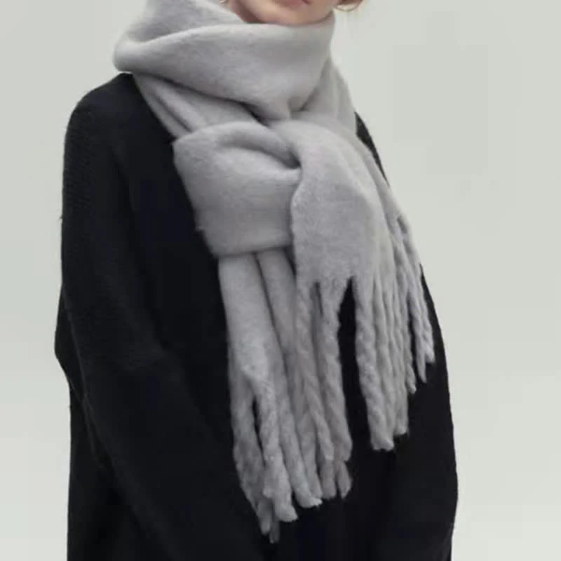 Warme Gebreide Wintersjaal voor Dames – Zacht en Elegant