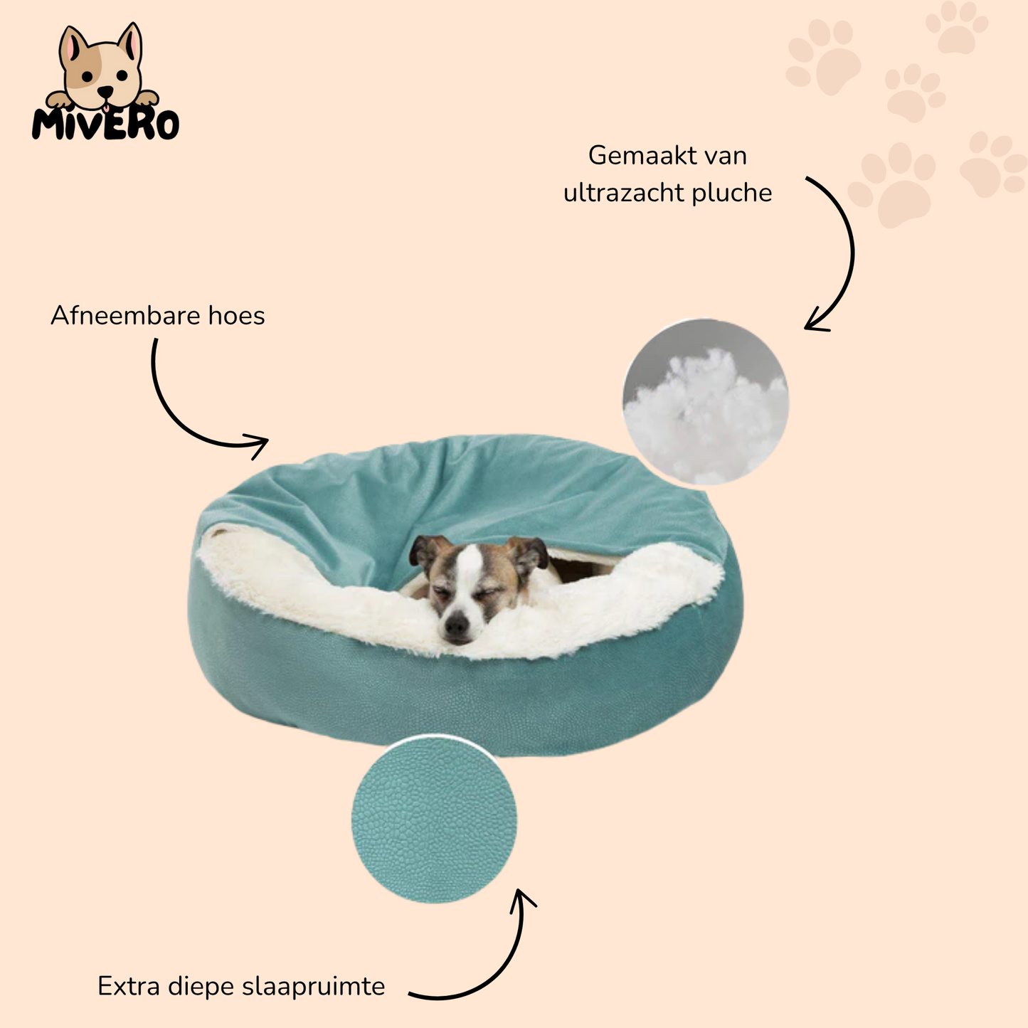Hondenmand met Dekentje – Knusse Slaapzak voor Honden en Katten