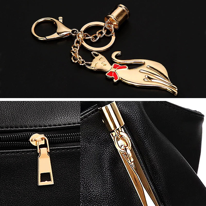 Trendy Handtas Vegan Leer – Elegant & Praktisch met Gouden Details