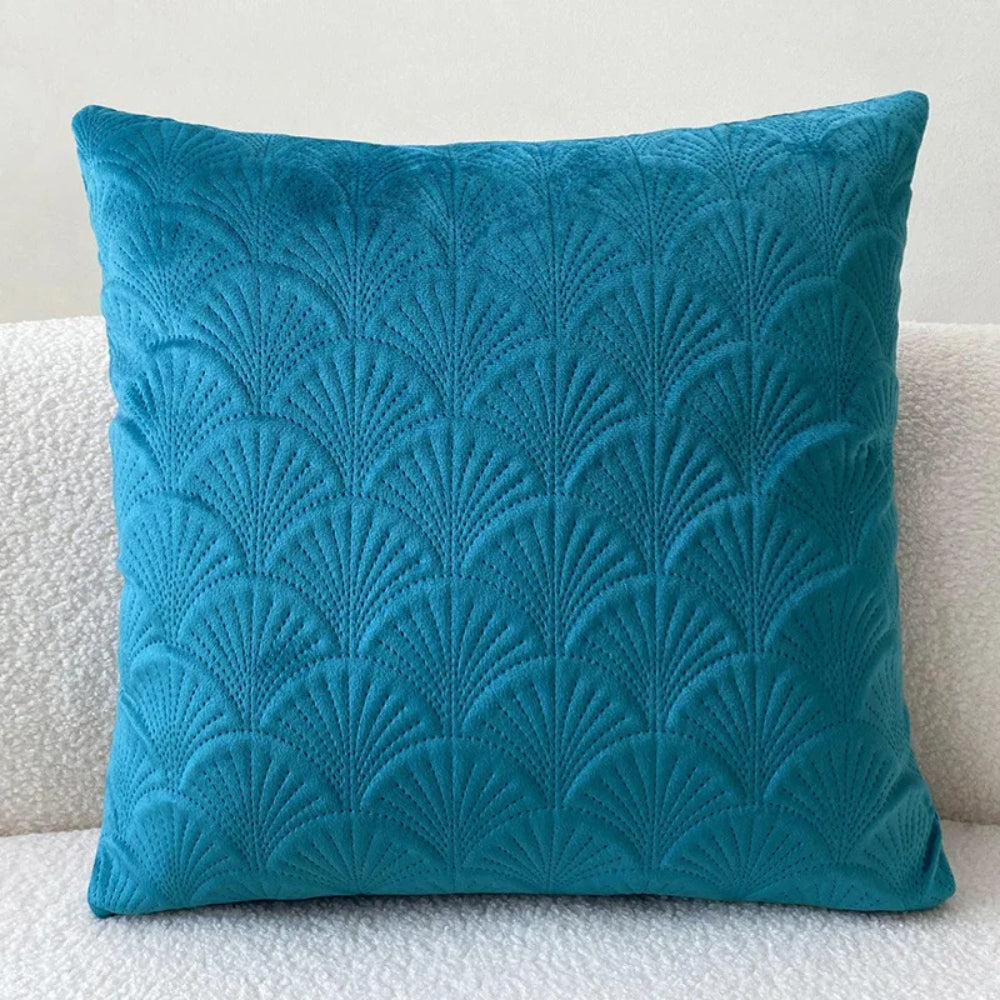 Velours Sierkussen met Geometrisch Patroon – Luxe Kussenhoes in Diverse Kleuren