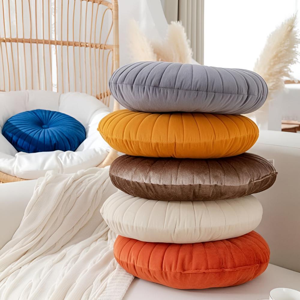 Rond Velvet Sierkussen – Zachte Fluwelen Kussens in Diverse Kleuren