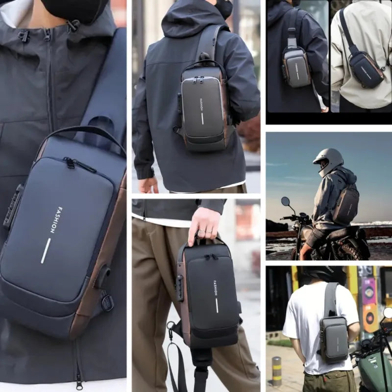 Anti-Diefstal Crossbody Tas – Waterdicht, USB-Oplaadpoort & Moderne Look