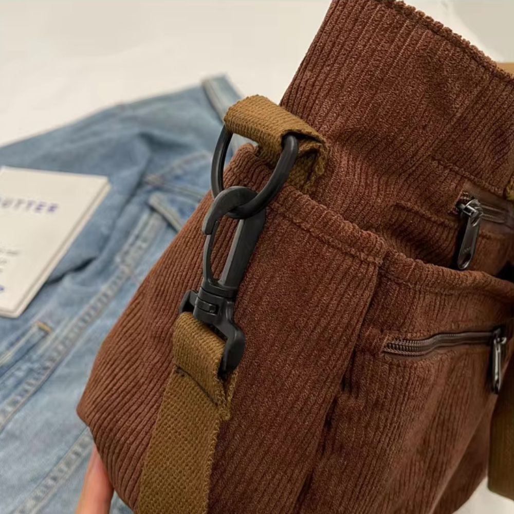 Vintage Canvas Schoudertas voor Heren & Dames – Ruim, Stevig & Praktisch
