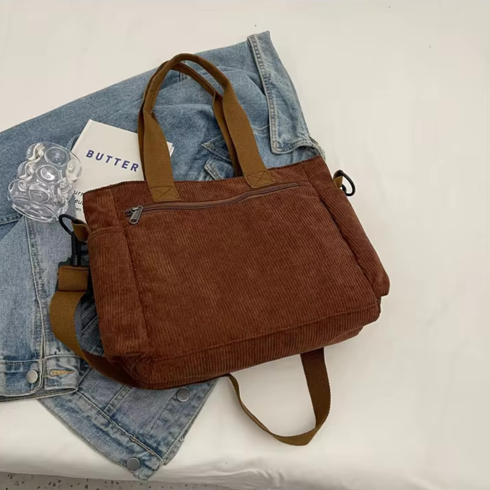 Vintage Canvas Schoudertas voor Heren & Dames – Ruim, Stevig & Praktisch