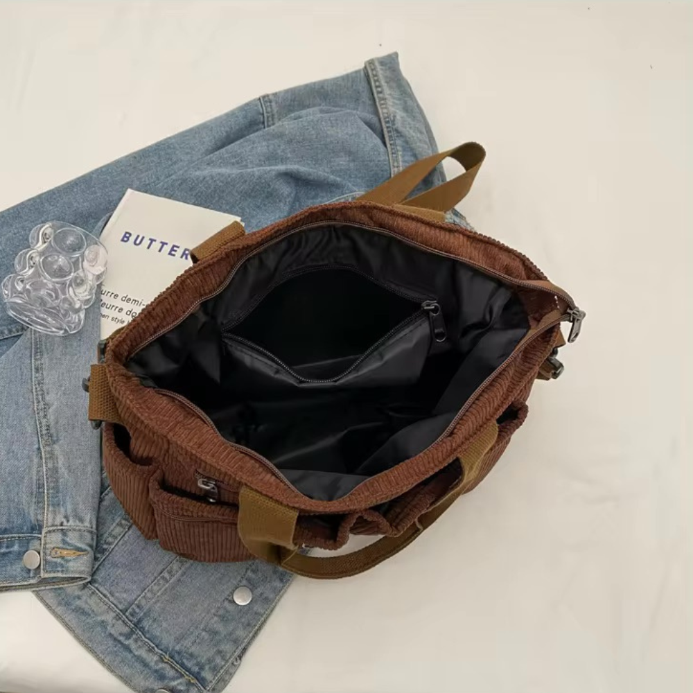 Vintage Canvas Schoudertas voor Heren & Dames – Ruim, Stevig & Praktisch