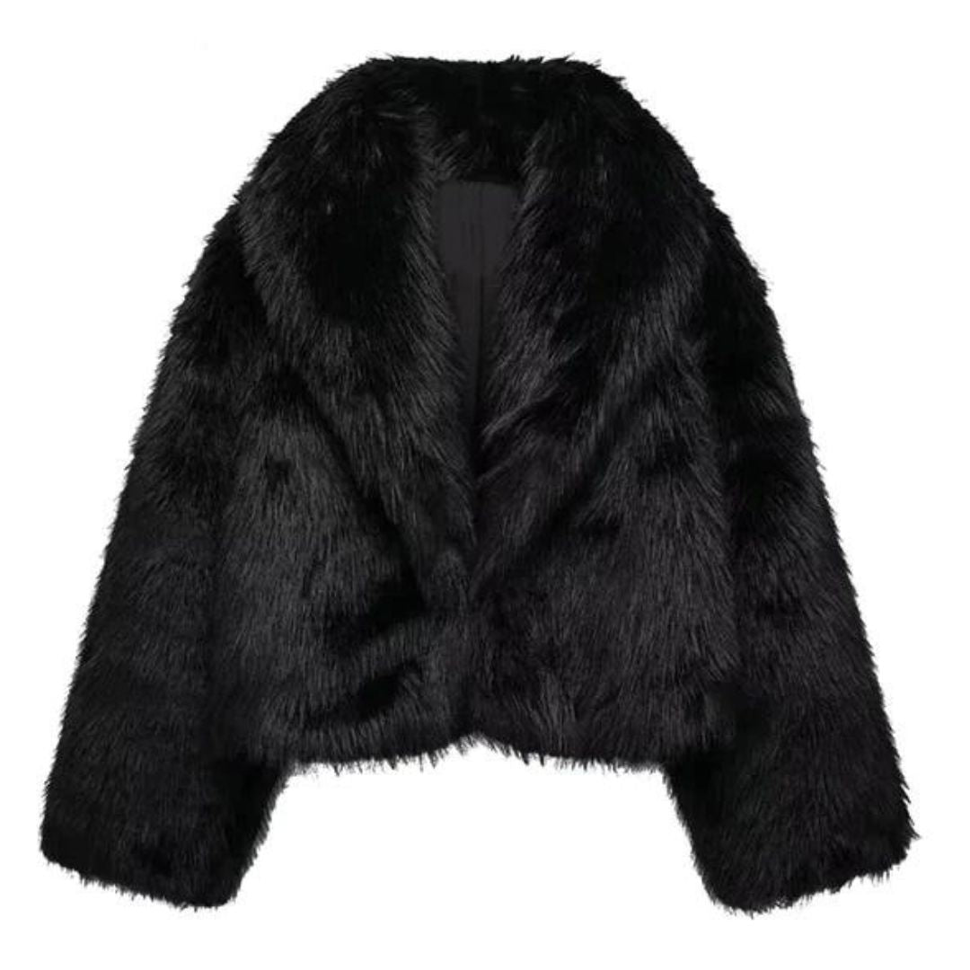 Dames Faux Fur Jas – Elegante Warme Winterjas met Luxe Look