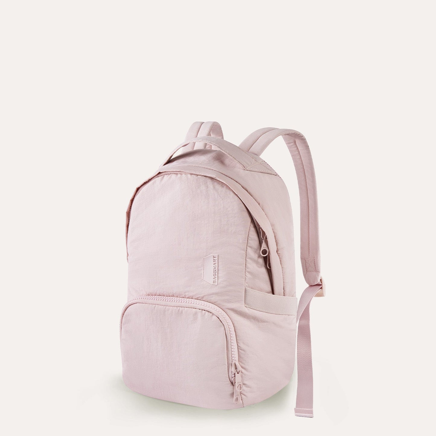 Lichtroze Rugzak met Meerdere Vakken – Comfortabel & Waterafstotend voor School, Werk of Reizen
