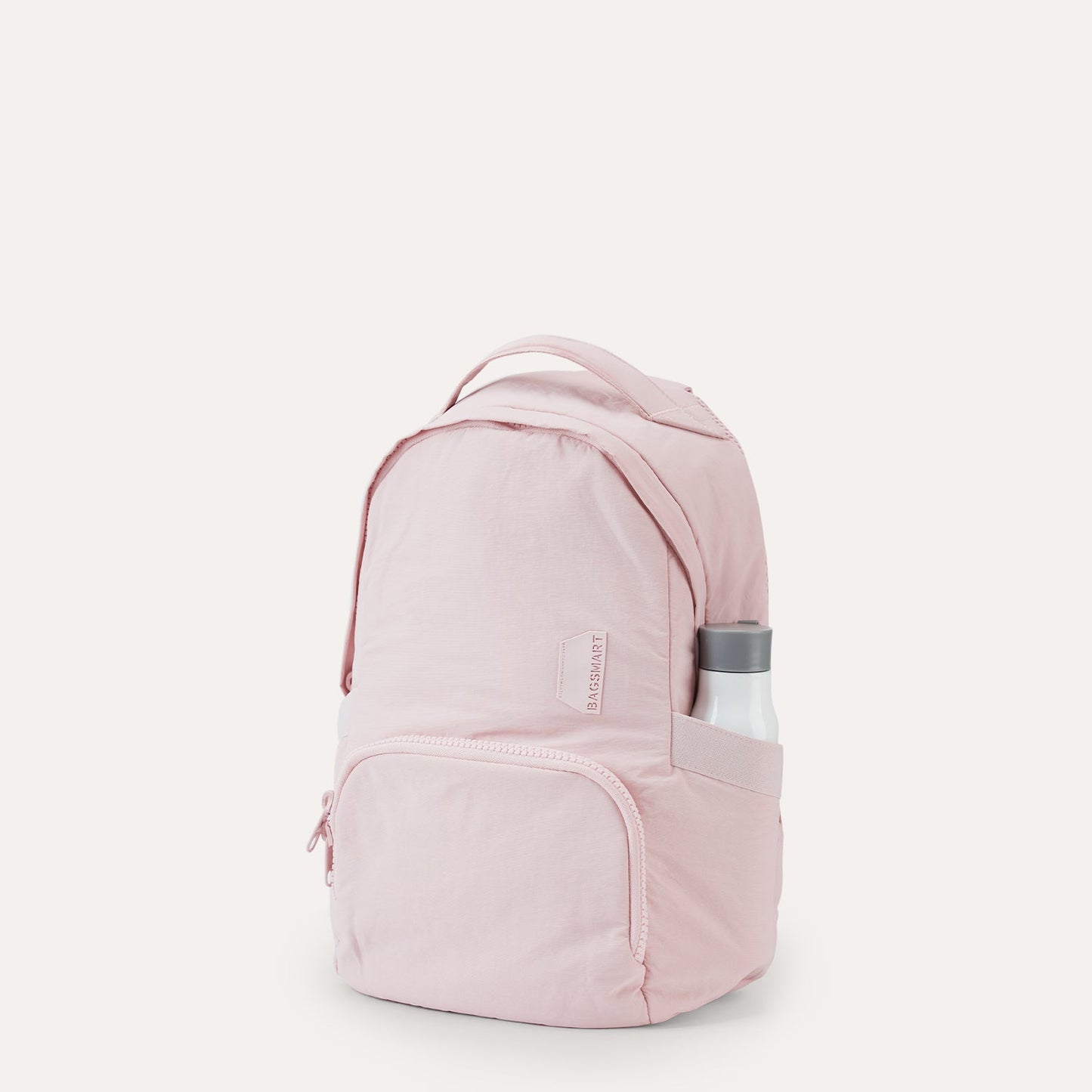 Lichtroze Rugzak met Meerdere Vakken – Comfortabel & Waterafstotend voor School, Werk of Reizen