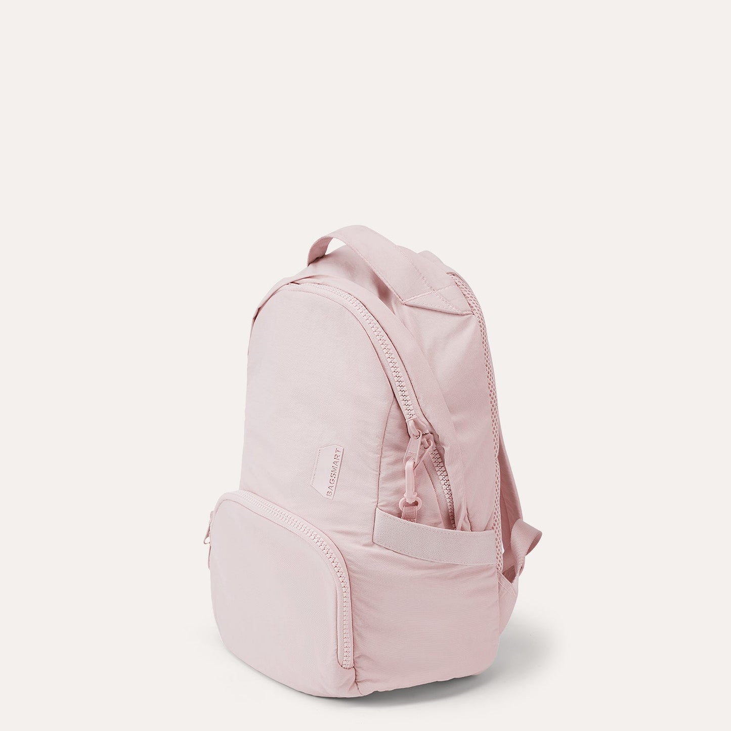 Lichtroze Rugzak met Meerdere Vakken – Comfortabel & Waterafstotend voor School, Werk of Reizen