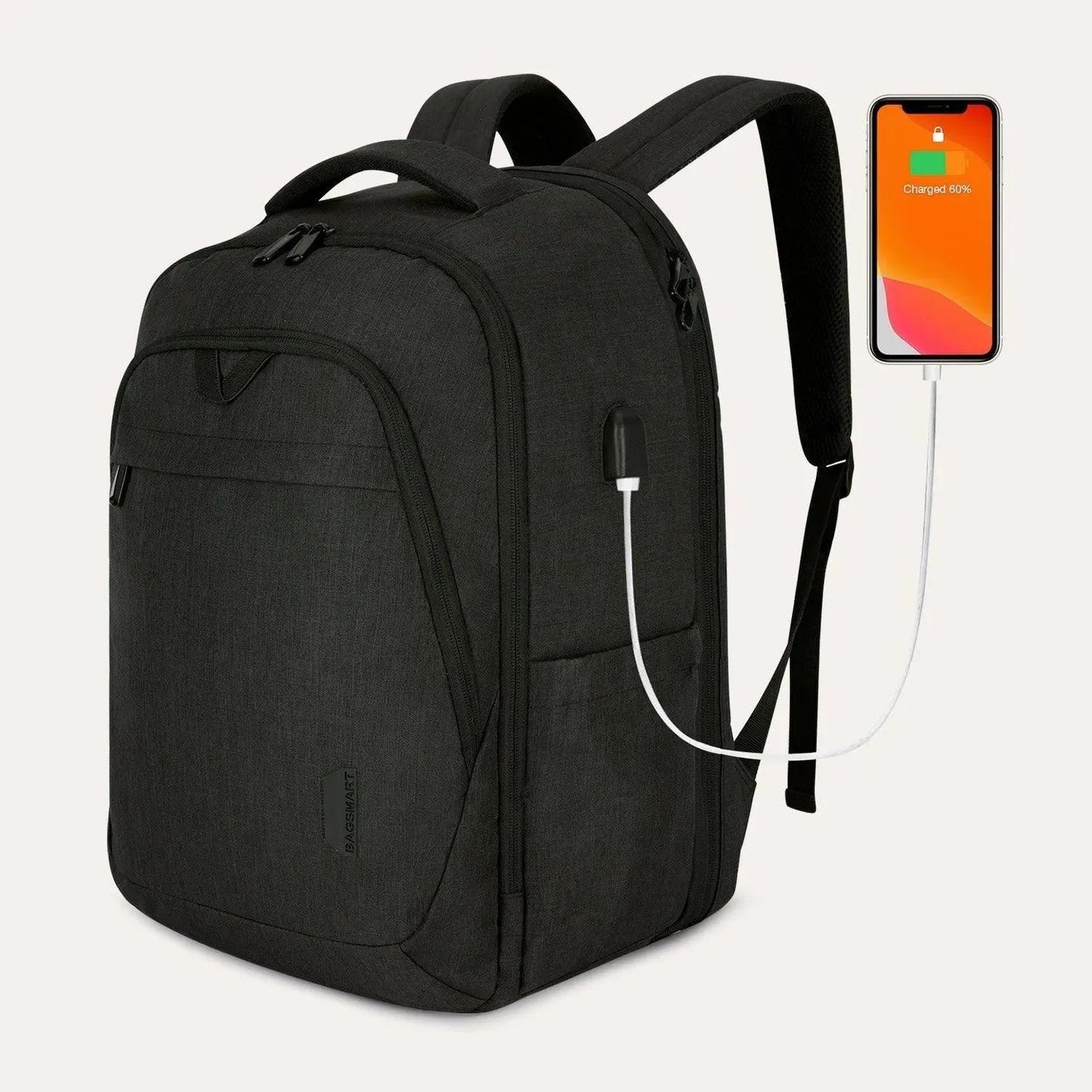 Luxe Roze Rugzak – Waterafstotende Laptop & Schooltas met USB-aansluiting
