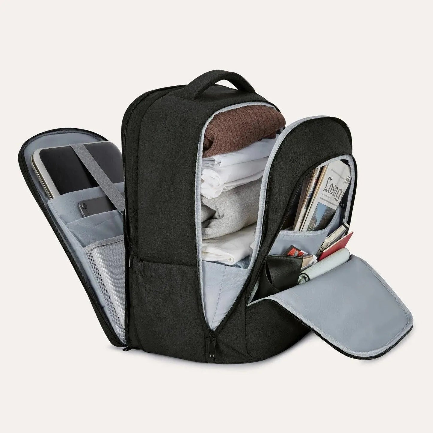 Luxe Roze Rugzak – Waterafstotende Laptop & Schooltas met USB-aansluiting