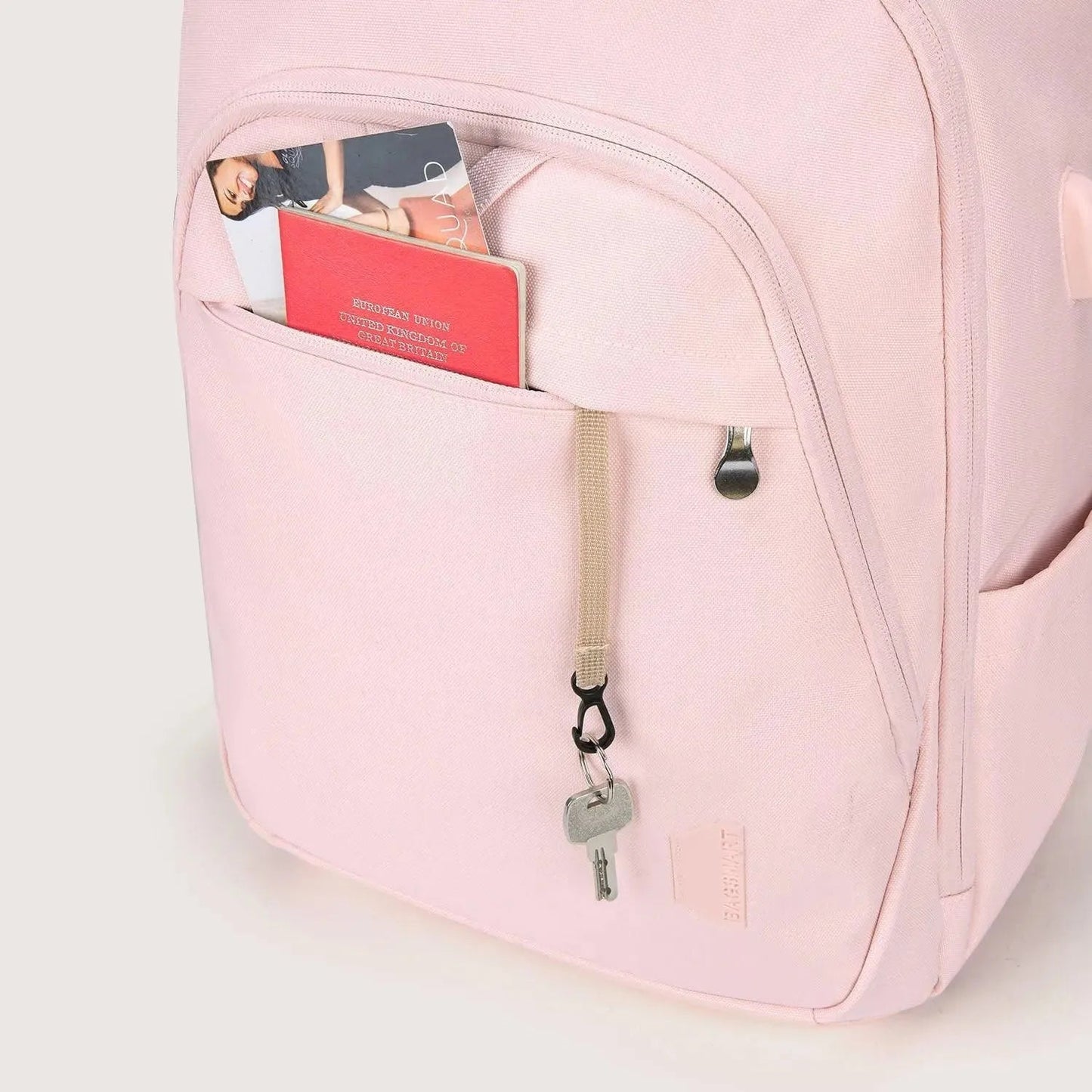Luxe Roze Rugzak – Waterafstotende Laptop & Schooltas met USB-aansluiting
