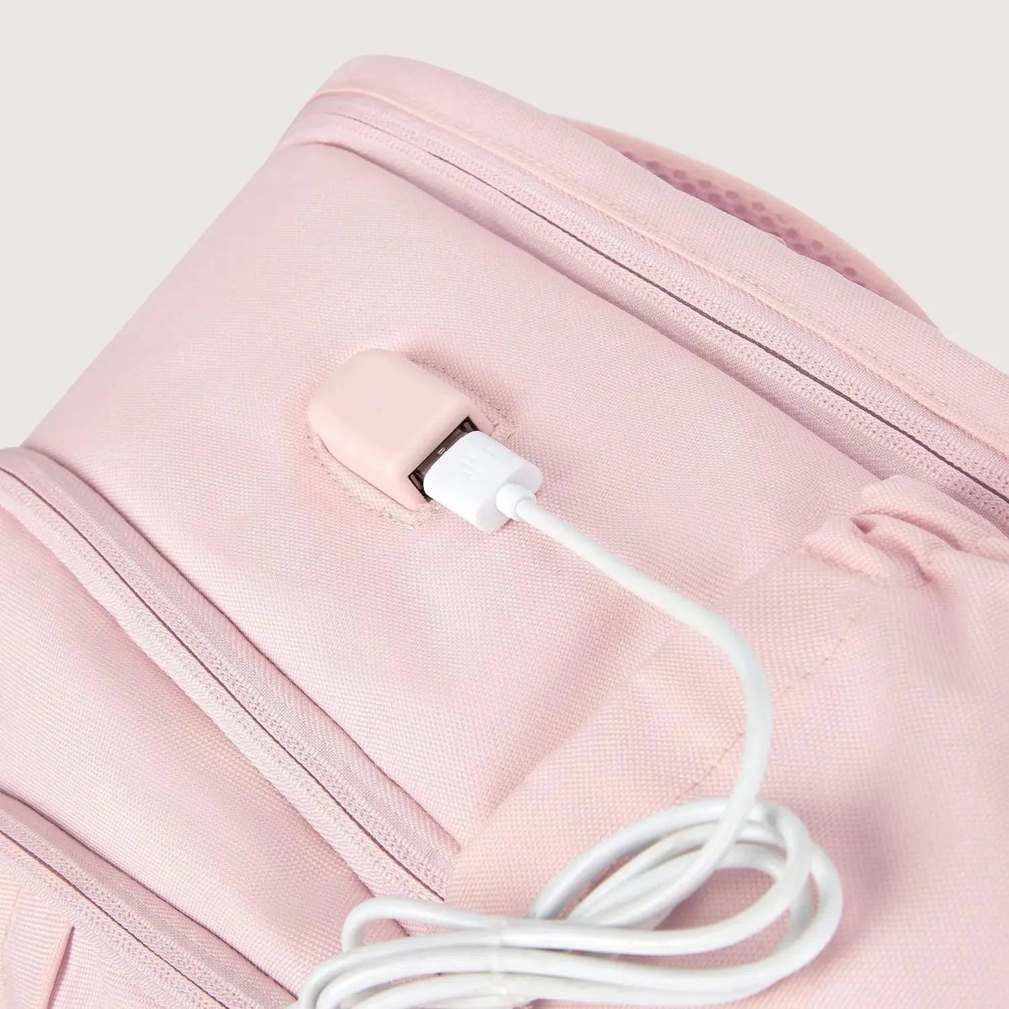 Luxe Roze Rugzak – Waterafstotende Laptop & Schooltas met USB-aansluiting