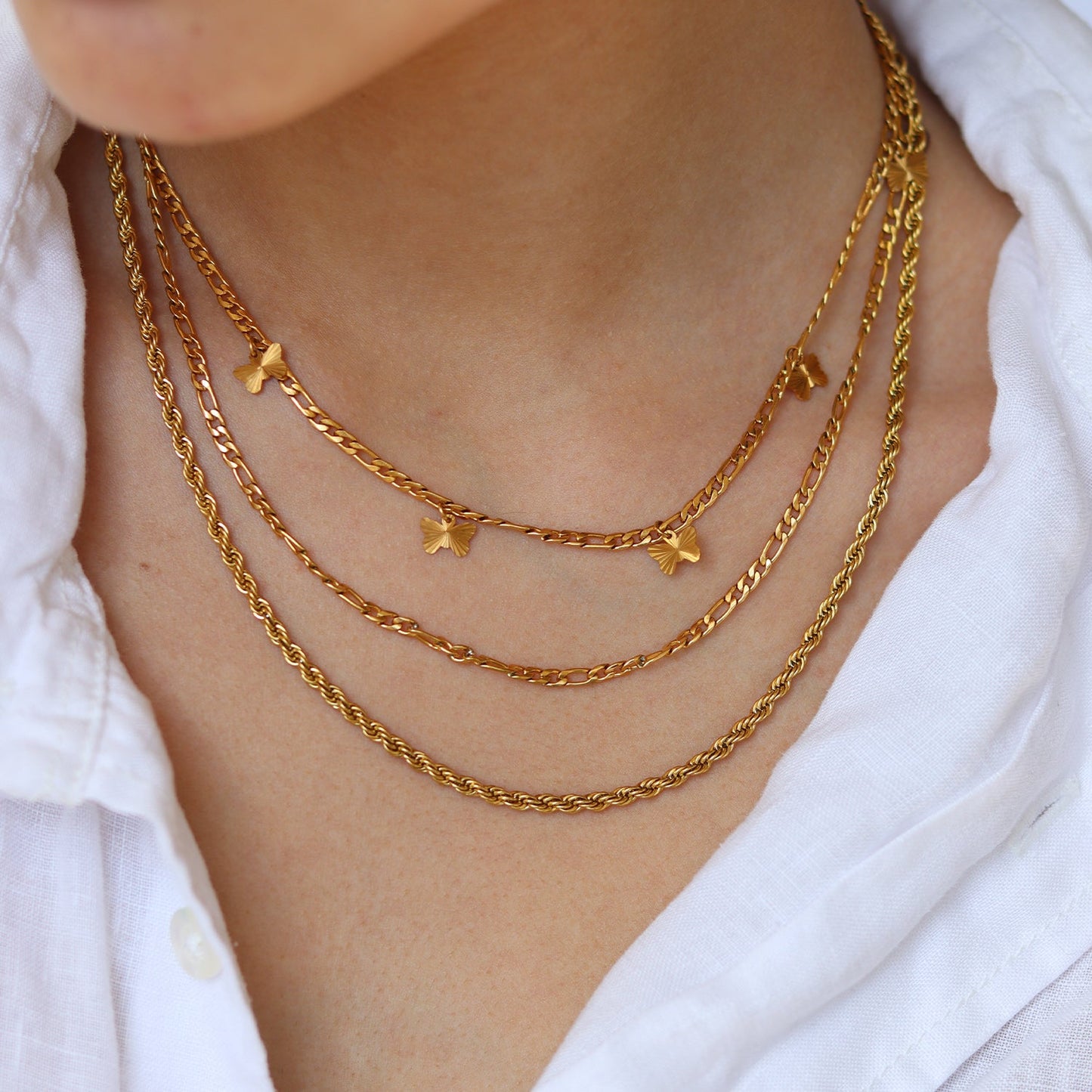 Goud Rope Ketting – Tijdloze Twisted Chain voor Dames & Heren