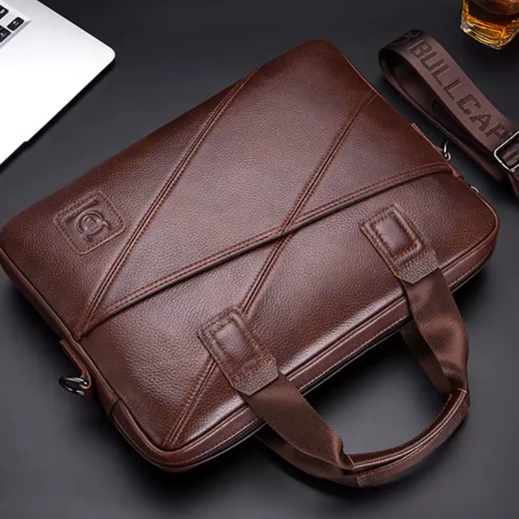 Leren Laptoptas Zwart – Elegant & Functioneel