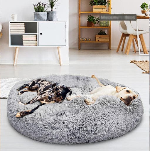Ronde Honden- en Kattenmand – XXL Knuffelbed van Pluche
