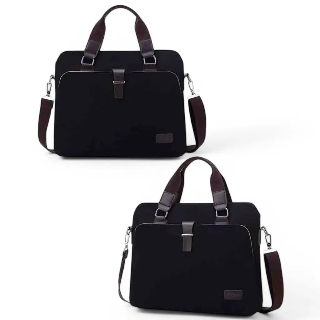 Canvas Laptoptas Bruin – Lichtgewicht & Duurzaam