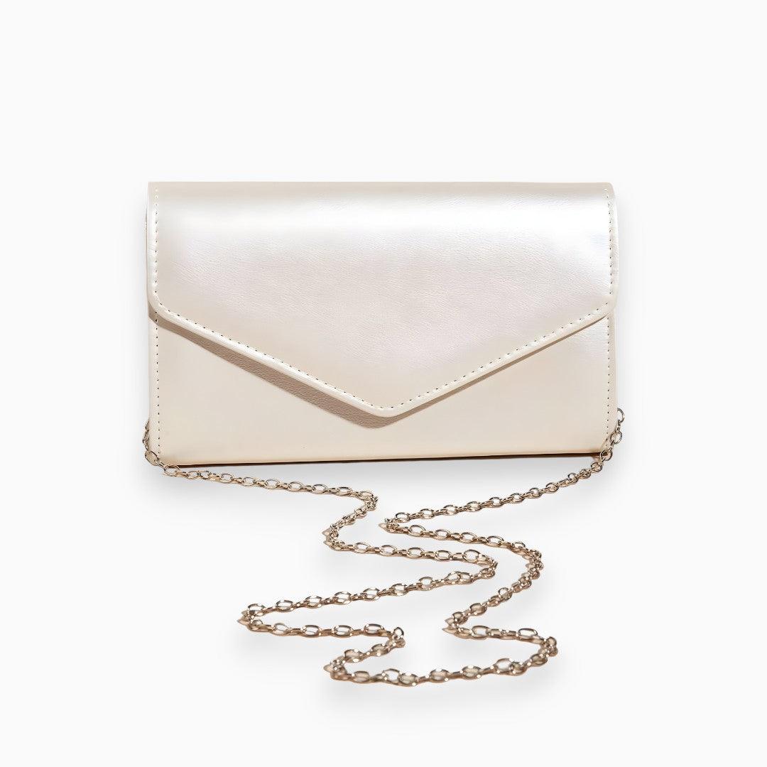 Metallic Envelope Clutch met Ketting – Elegant & Tijdloos