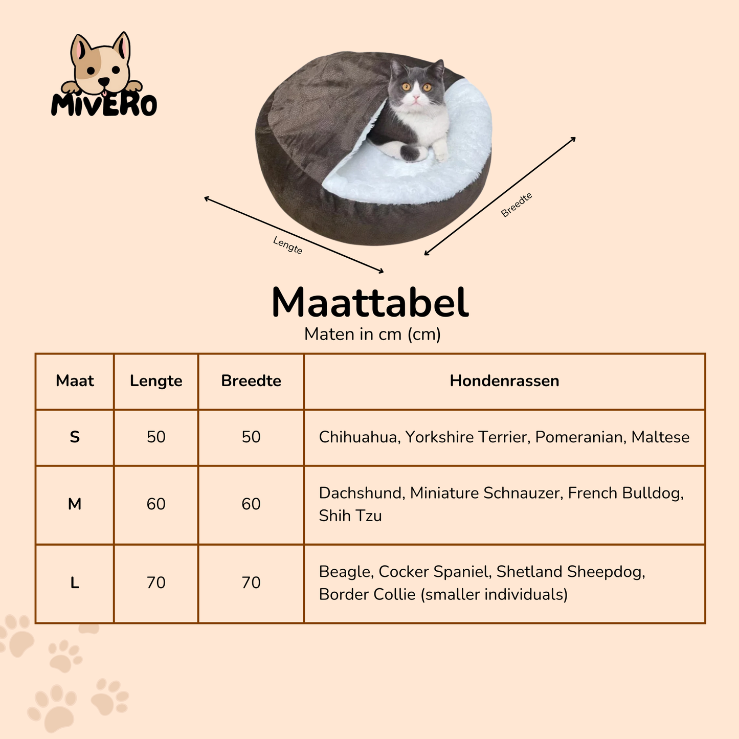 Hondenmand met Dekentje – Knusse Slaapzak voor Honden en Katten