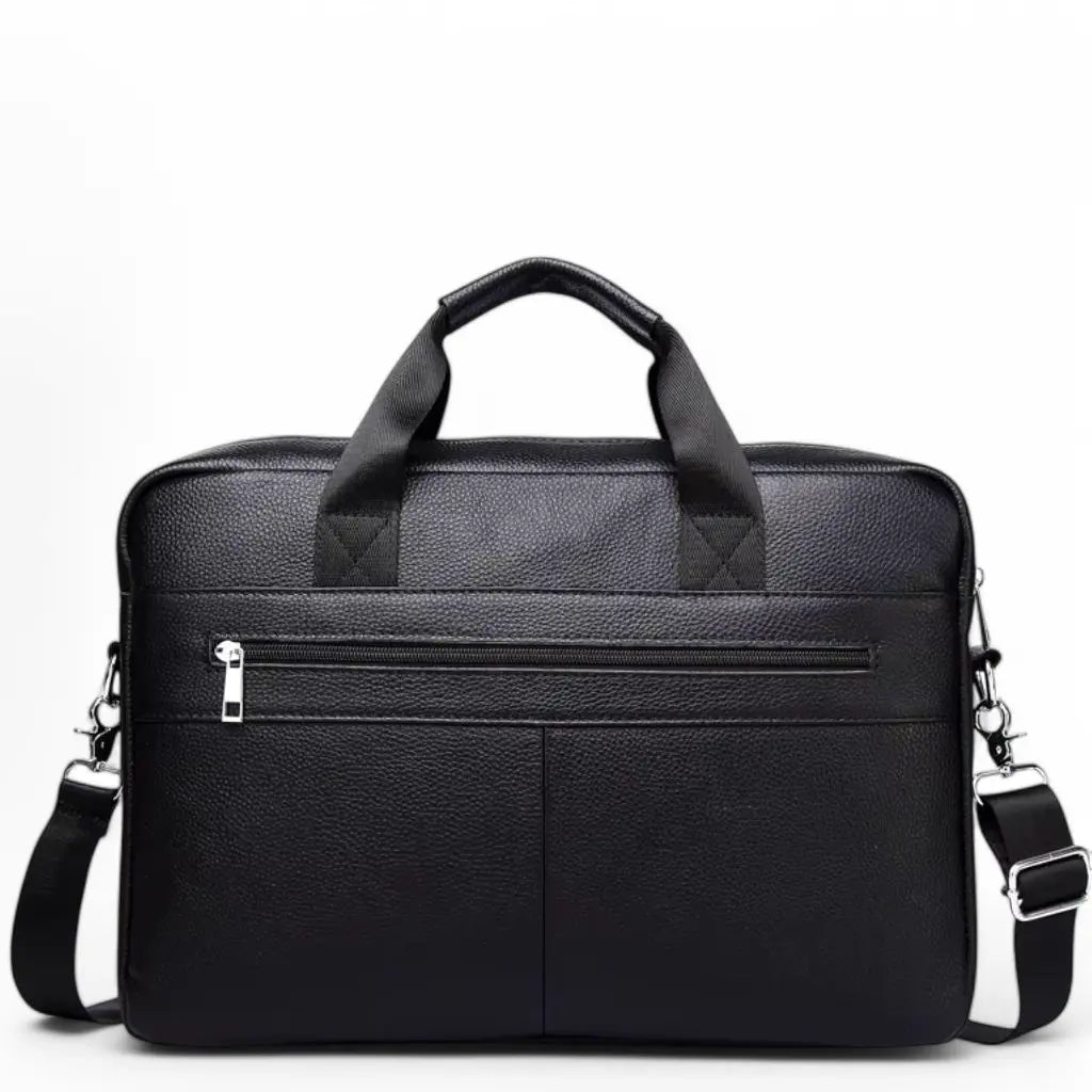 Duurzame laptoptas heren 15 inch zwart – Luxe, Beschermend & Waterafstotend