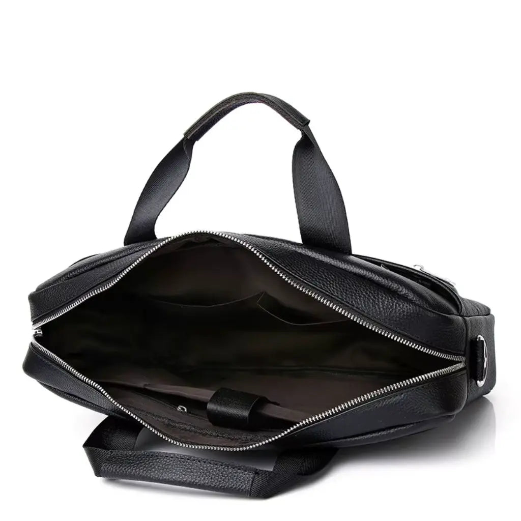 Duurzame laptoptas heren 15 inch zwart – Luxe, Beschermend & Waterafstotend