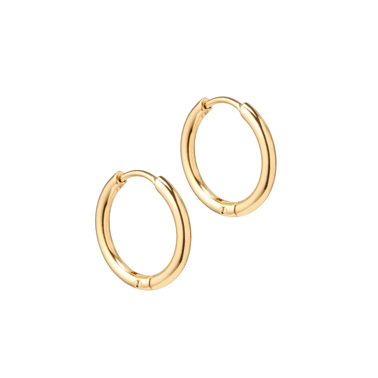 Set van 3 Goudkleurige Hoops – Minimalistische RVS Oorringen in Verschillende Maten