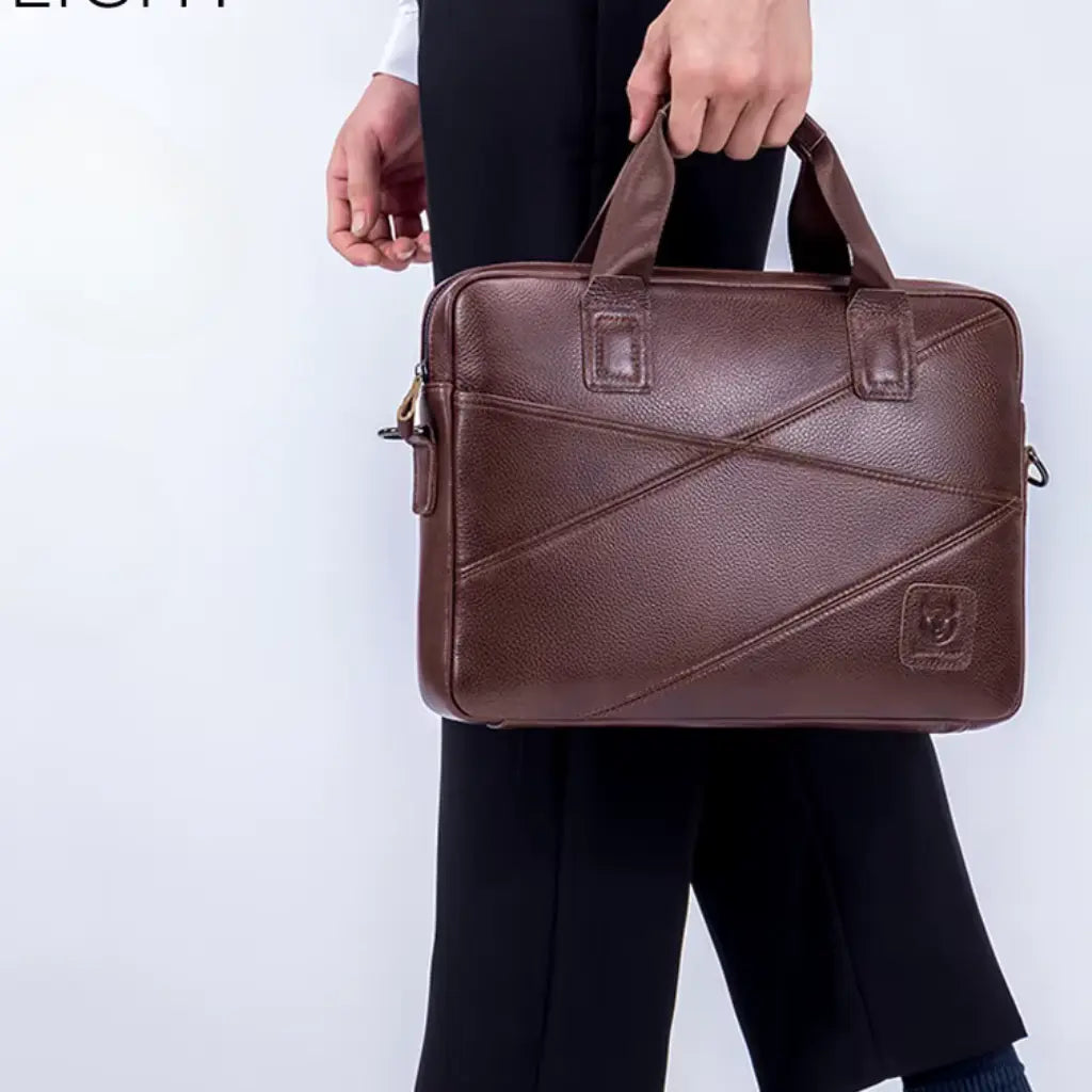 Leren Laptoptas Zwart – Elegant & Functioneel