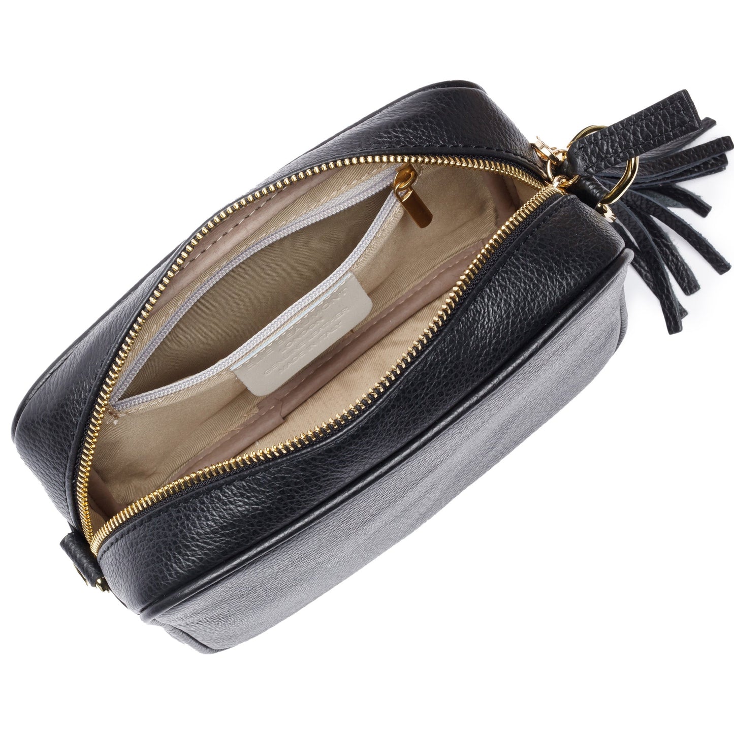 Zwarte Schoudertas Dames Crossbody met Verstelbare Band – Elegant & Tijdloos Design