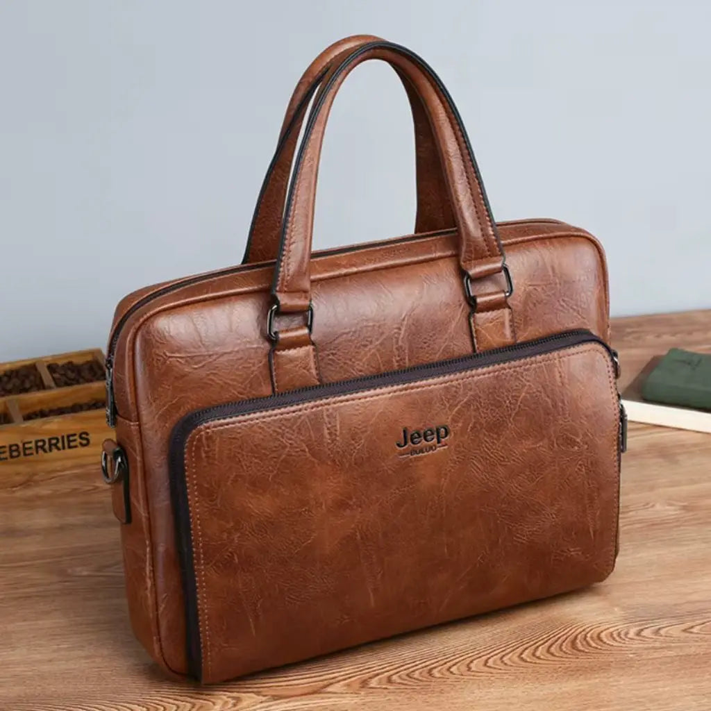 Exclusieve laptoptas heren 14 inch – Tijdloos & robuust