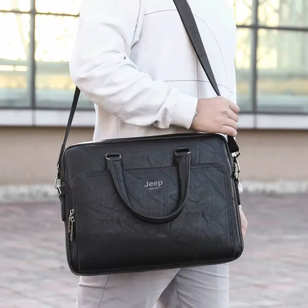 Exclusieve laptoptas heren 14 inch – Tijdloos & robuust