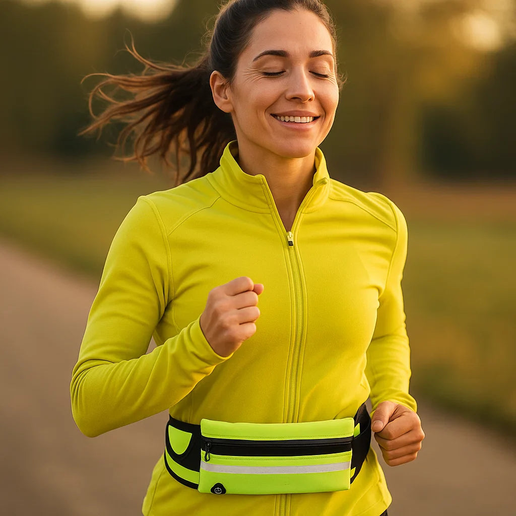 Sportieve Running Heuptas – Waterafstotend, Reflecterend en Lichtgewicht