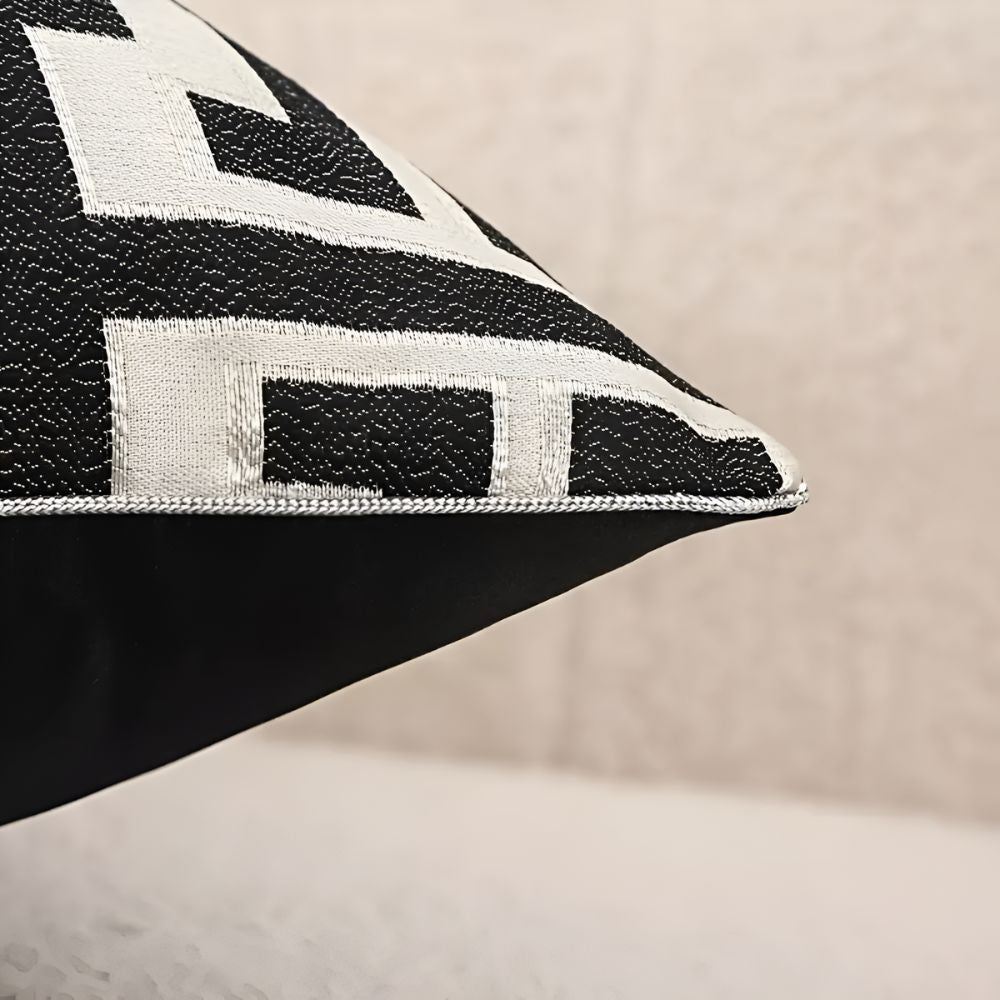 Decoratief Sierkussen met Geometrisch Patroon – Luxe Kussenhoes in Diverse Kleuren