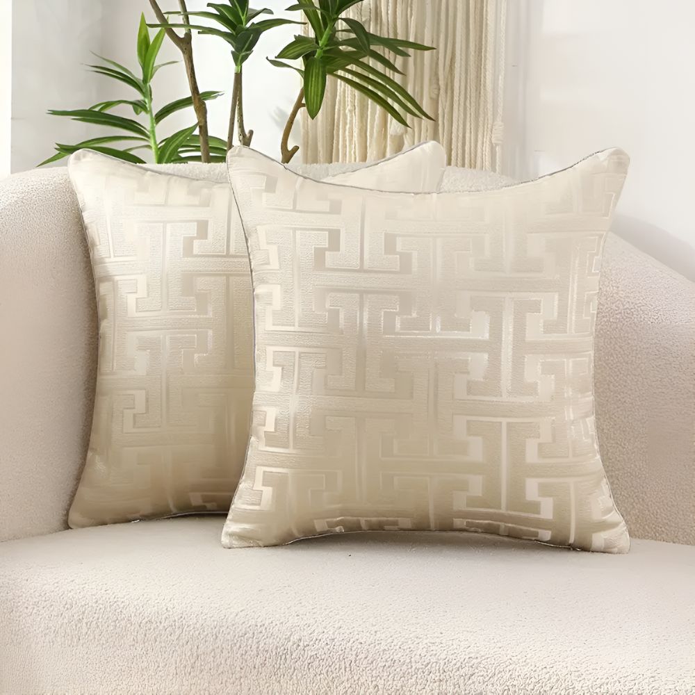 Decoratief Sierkussen met Geometrisch Patroon – Luxe Kussenhoes in Diverse Kleuren