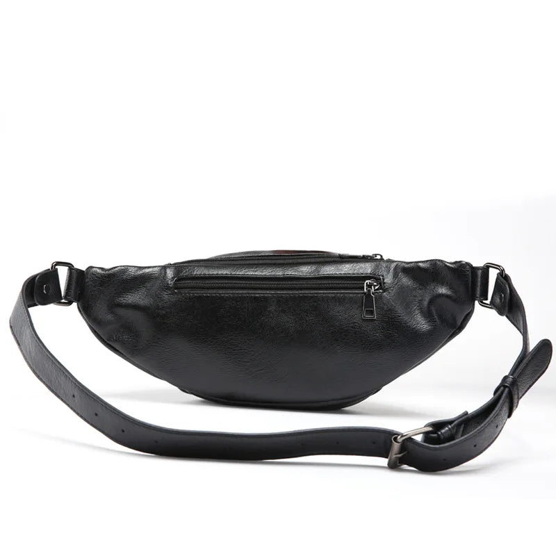 Zwarte Heuptas met Vintage Vanity Fair Print – Stoere Eye-Catcher