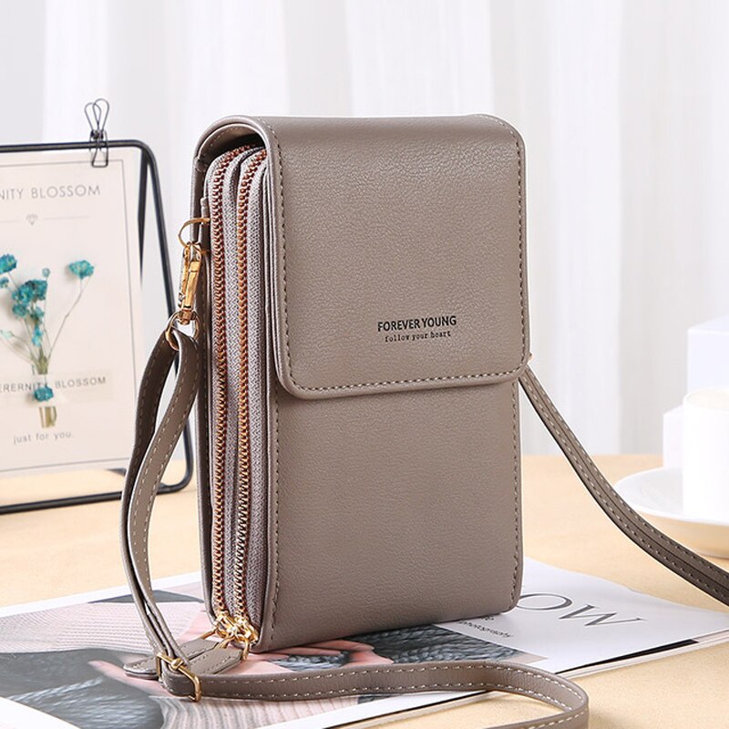 Forever Young Crossbody Telefoontas – Compacte Portemonnee Tas met Meerdere Vakken