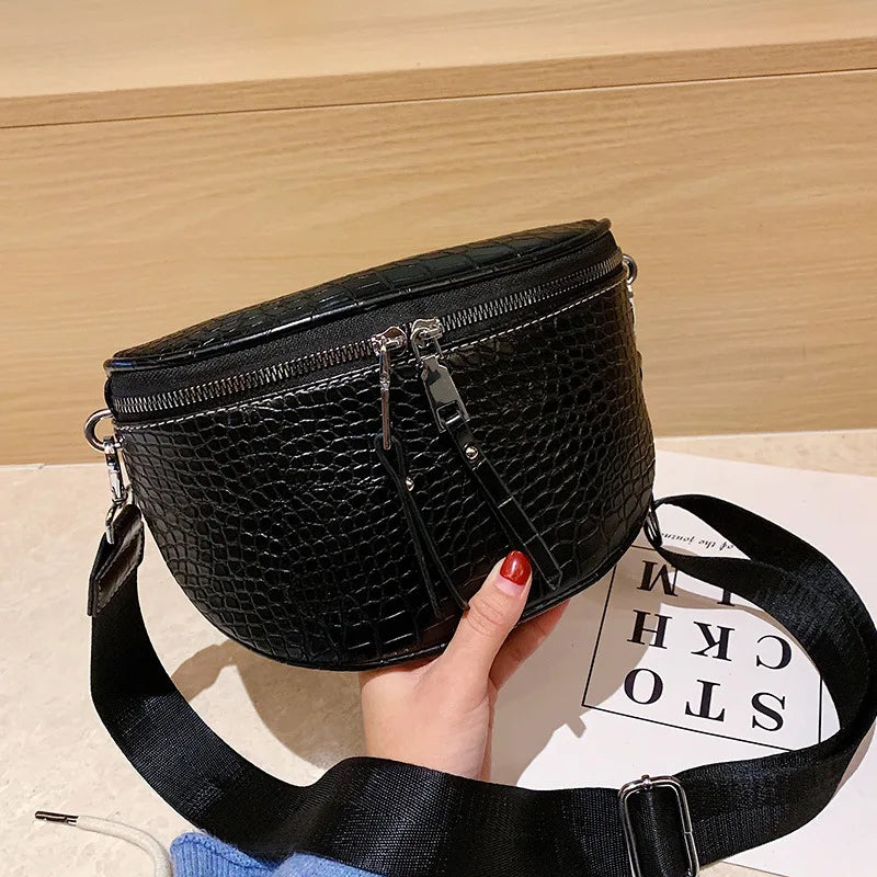 Croco Heuptas met Dubbele Rits – Trendy & Functioneel