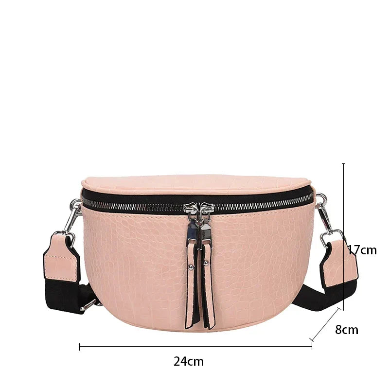 Croco Heuptas met Dubbele Rits – Trendy & Functioneel