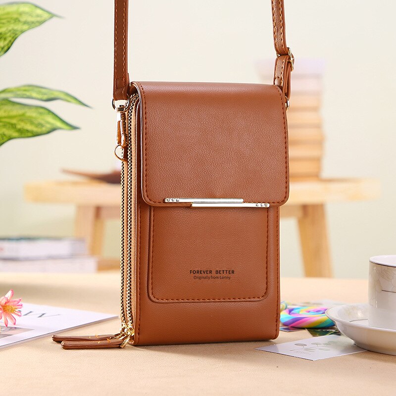 Forever Young Crossbody Telefoontas – Compacte Portemonnee Tas met Meerdere Vakken